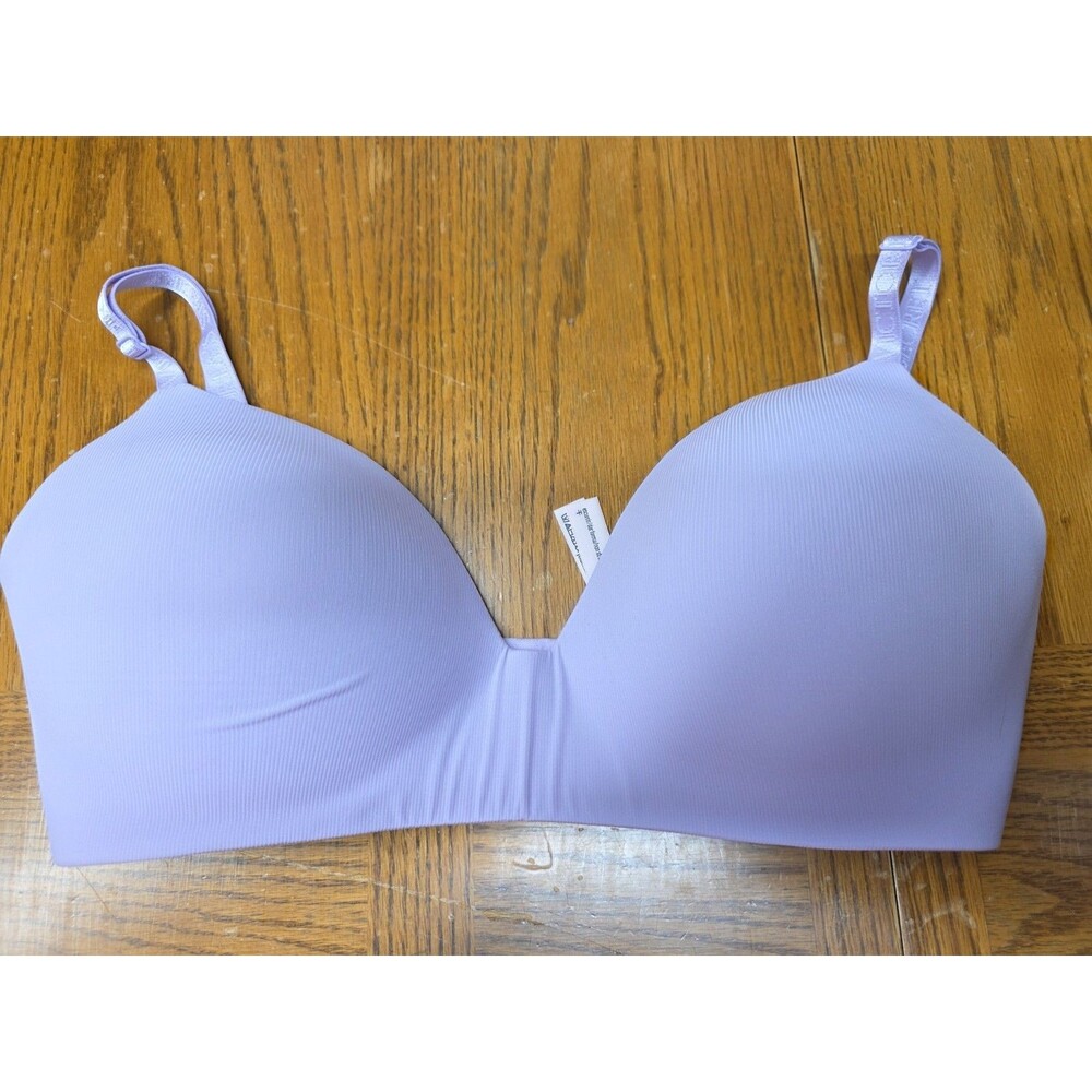 Victoria's Secret T-Shirt Lightly Lined Wireless Purple Bra Size 34DD